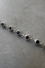 画像をギャラリービューアに読み込む, MADE IN MEXICO 925 SILVER BRACELET W/ONYX / SILVER  [SIZE: ONE SIZE USED]
