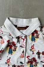 画像をギャラリービューアに読み込む, 90&#39;S S/S PATTERN POLO SHIRT / IVORY [SIZE: M USED]
