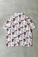 画像をギャラリービューアに読み込む, 90&#39;S S/S PATTERN POLO SHIRT / IVORY [SIZE: M USED]
