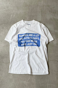 90'S HAVE JUST ONE MESSAGE T-SHIRT / WHITE [SIZE: S USED]