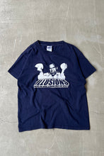 画像をギャラリービューアに読み込む, MADE IN MEXICO 90&#39;S ILLUSIONS T-SHIRT / NAVY [SIZE: S USED]

