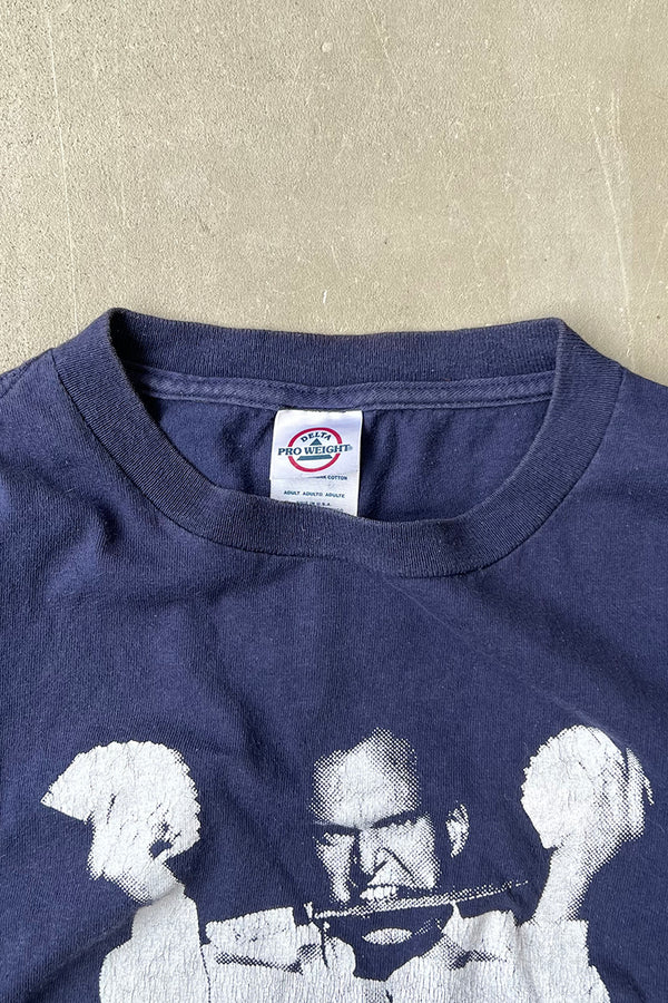 MADE IN MEXICO 90'S ILLUSIONS T-SHIRT / NAVY [SIZE: S USED]