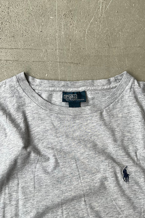 90s One-Point Logo T-Shirt / Gray [SIZE: L Used]