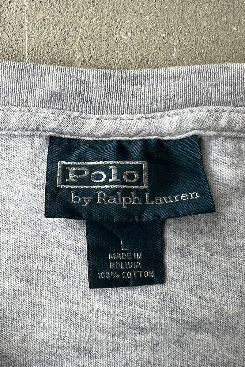 90s One-Point Logo T-Shirt / Gray [SIZE: L Used]