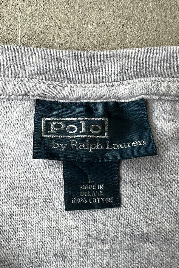 90s One-Point Logo T-Shirt / Gray [SIZE: L Used]