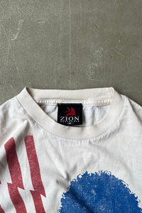 MADE IN USA Y2K 06'S JIMI HENDRIX MUSIC T-SHIRT / WHITE [SIZE: M USED]