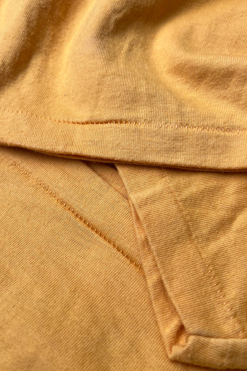 MADE IN USA 80'S YORKTOWN KNIGHTS T-SHIRT / YELLOW [SIZE: M USED]