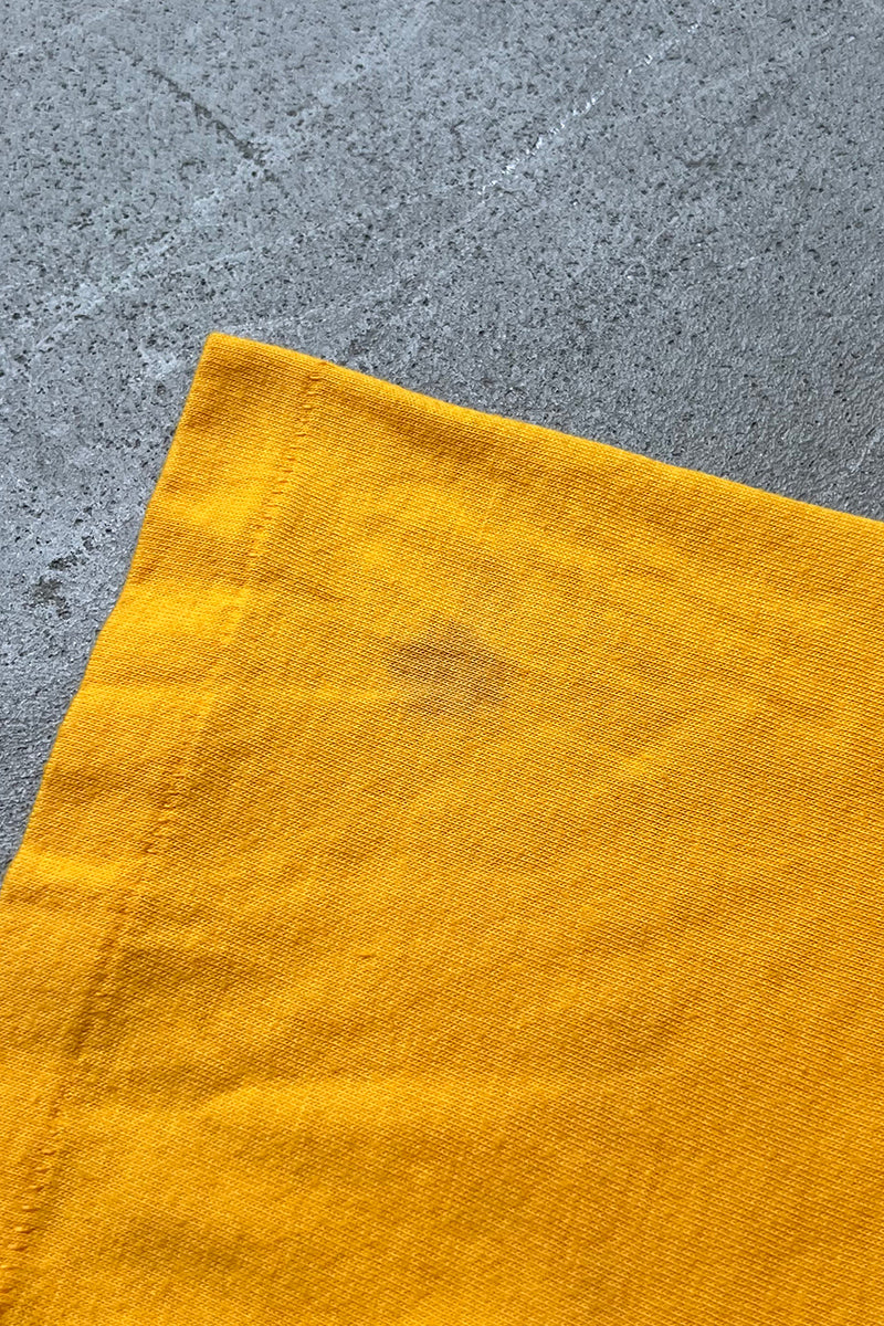 MADE IN USA 80'S YORKTOWN KNIGHTS T-SHIRT / YELLOW [SIZE: M USED]