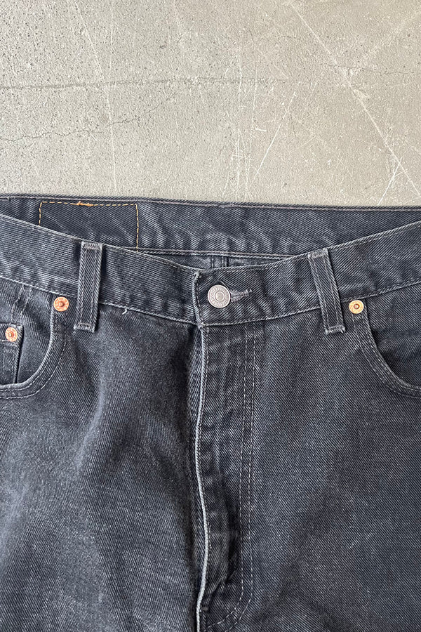 MADE IN USA 90'S 560 DENIM PANTS / SULFUR BLACK [SIZE: 34 USED]