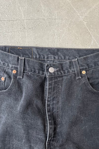 MADE IN USA 90'S 560 DENIM PANTS / SULFUR BLACK [SIZE: 34 USED]