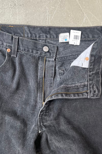 MADE IN USA 90'S 560 DENIM PANTS / SULFUR BLACK [SIZE: 34 USED]