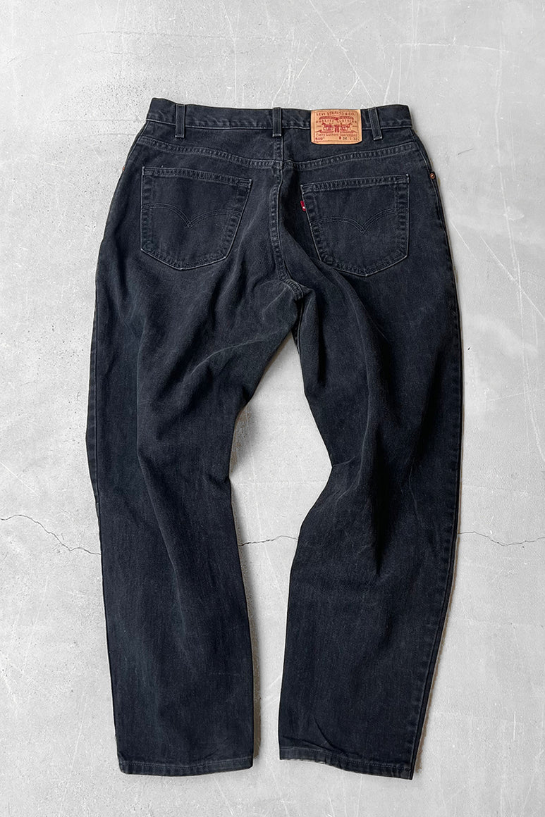 MADE IN USA 90'S 560 DENIM PANTS / SULFUR BLACK [SIZE: 34 USED]