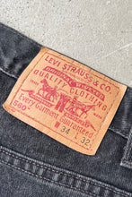 画像をギャラリービューアに読み込む, MADE IN USA 90&#39;S 560 DENIM PANTS / SULFUR BLACK [SIZE: 34 USED]
