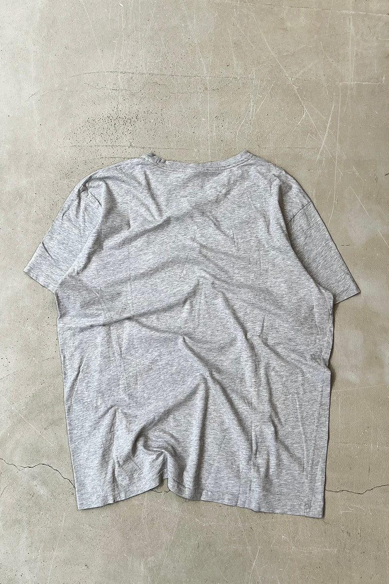 90s One-Point Logo T-Shirt / Gray [SIZE: L Used]