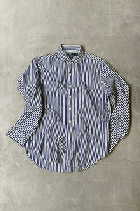 90'S WESTERTON L/S STRIPE SHIRT / WHITE [SIZE: L USED]