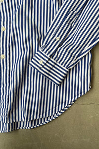 90'S WESTERTON L/S STRIPE SHIRT / WHITE [SIZE: L USED]