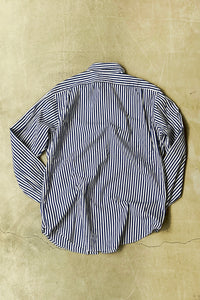 90'S WESTERTON L/S STRIPE SHIRT / WHITE [SIZE: L USED]