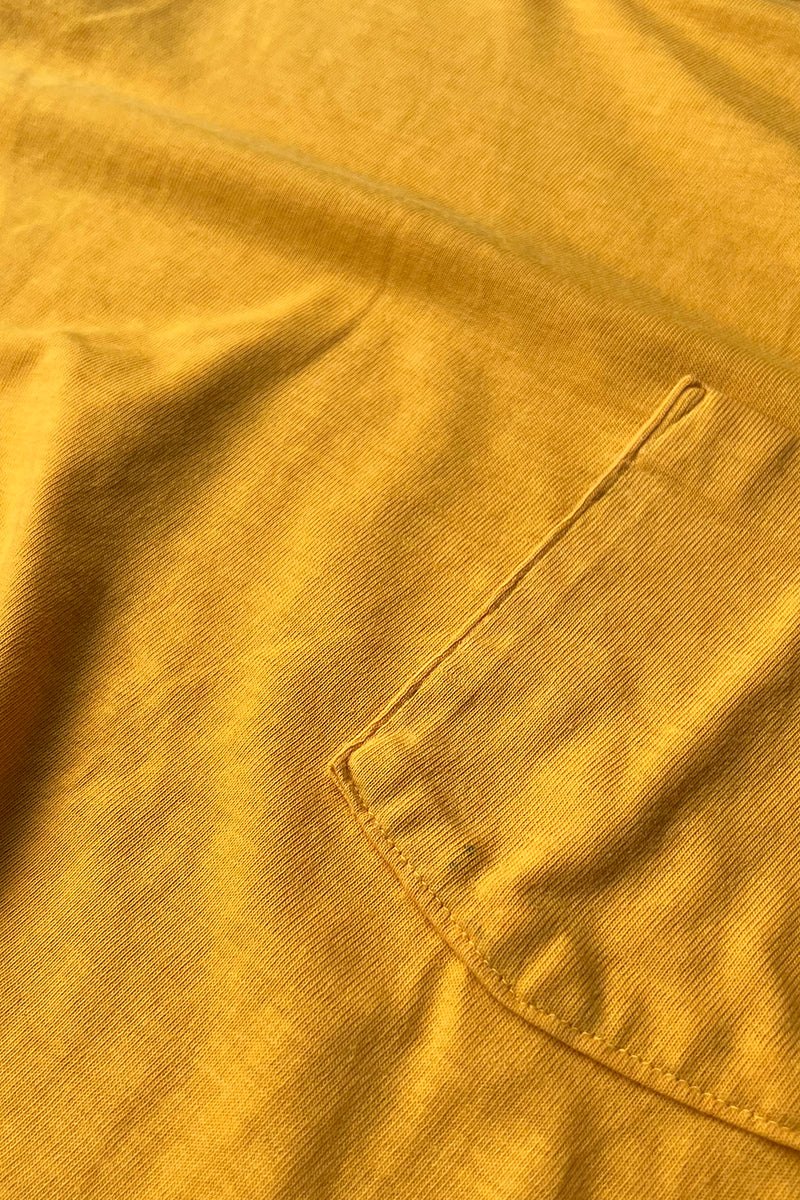 80'S POCKET T-SHIRT / YELLOW [SIZE: L USED]