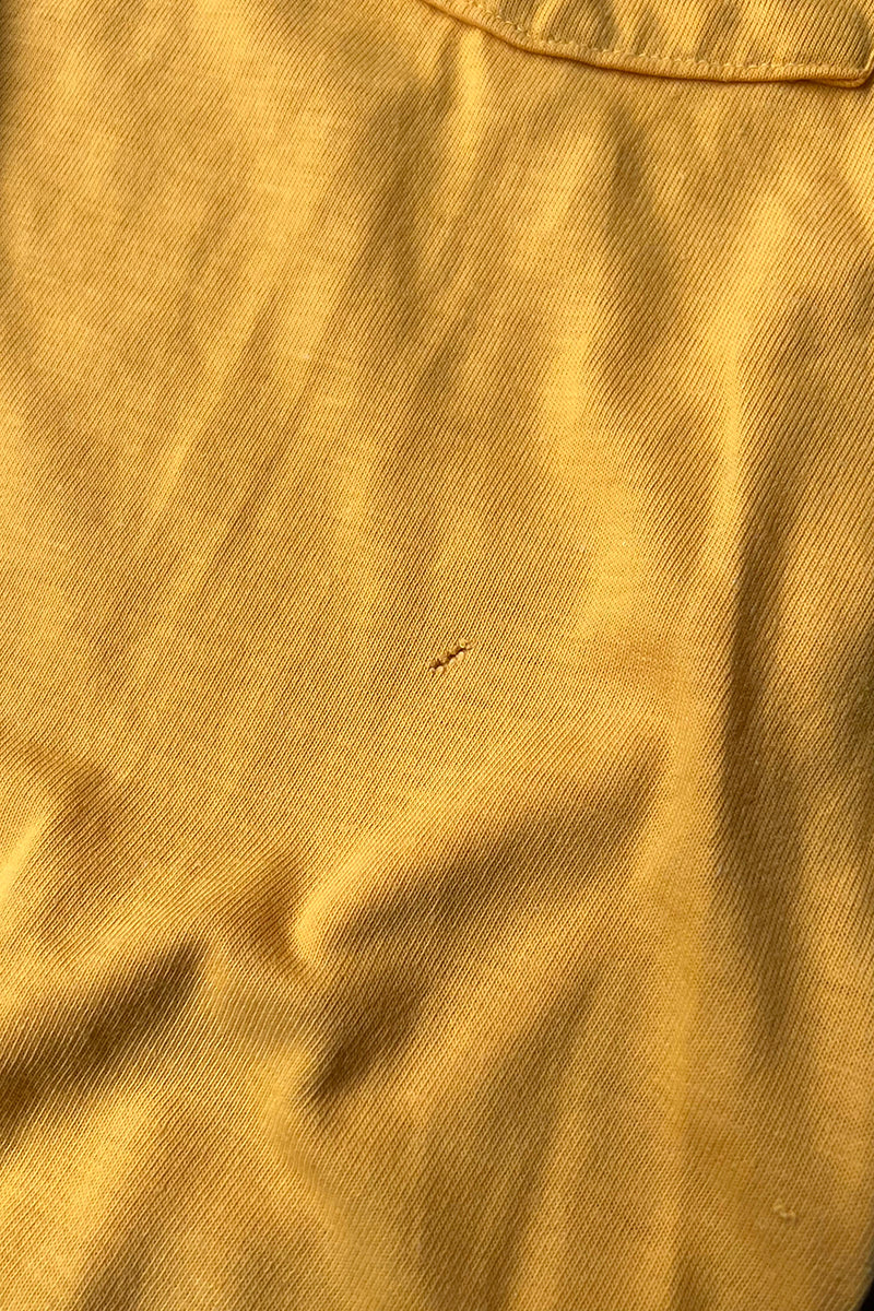 80'S POCKET T-SHIRT / YELLOW [SIZE: L USED]