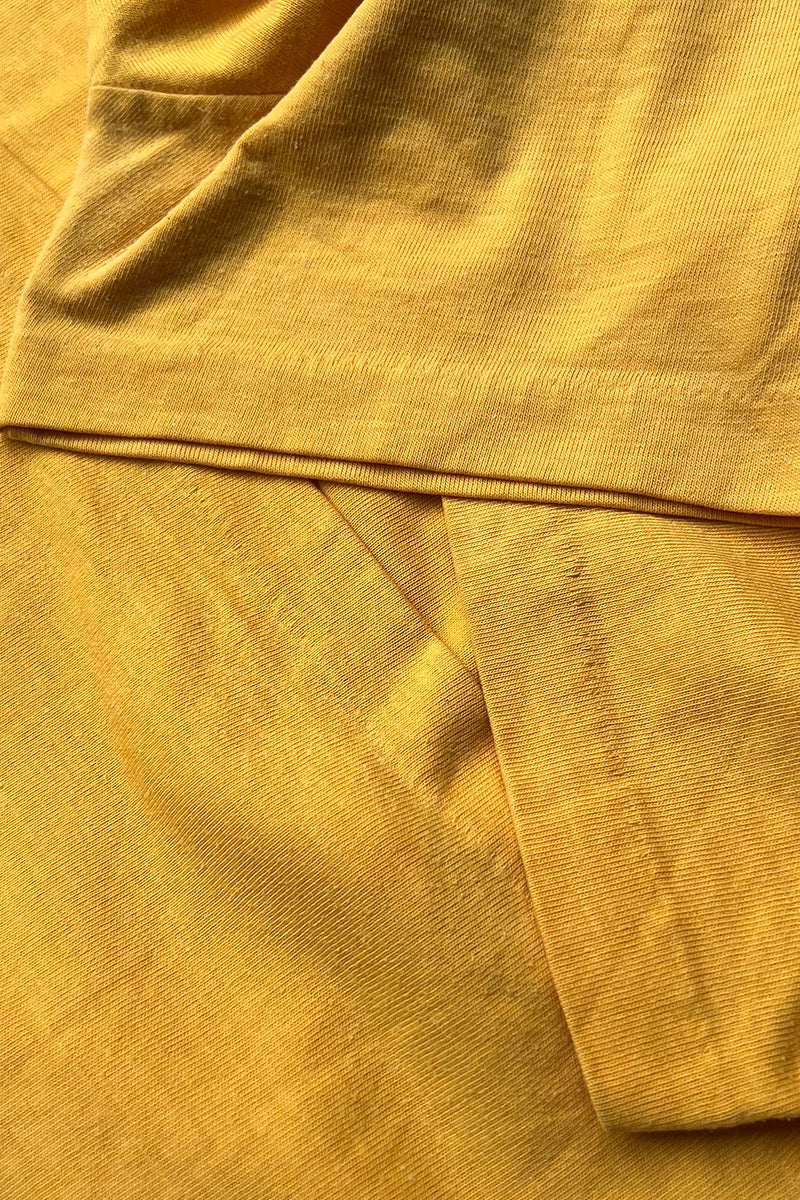 80'S POCKET T-SHIRT / YELLOW [SIZE: L USED]