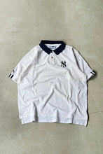 画像をギャラリービューアに読み込む, Y2K 01&#39;S NY YANKEES S/S POLO SHIRT / WHITE [SIZE: L USED]

