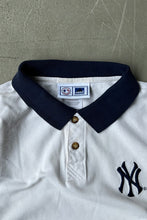 画像をギャラリービューアに読み込む, Y2K 01&#39;S NY YANKEES S/S POLO SHIRT / WHITE [SIZE: L USED]
