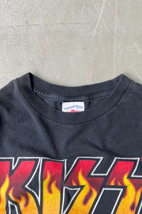 MADE IN MEXICO Y2K 01'S KISS BAND T-SHIRT  / BLACK [SIZE: M USED]