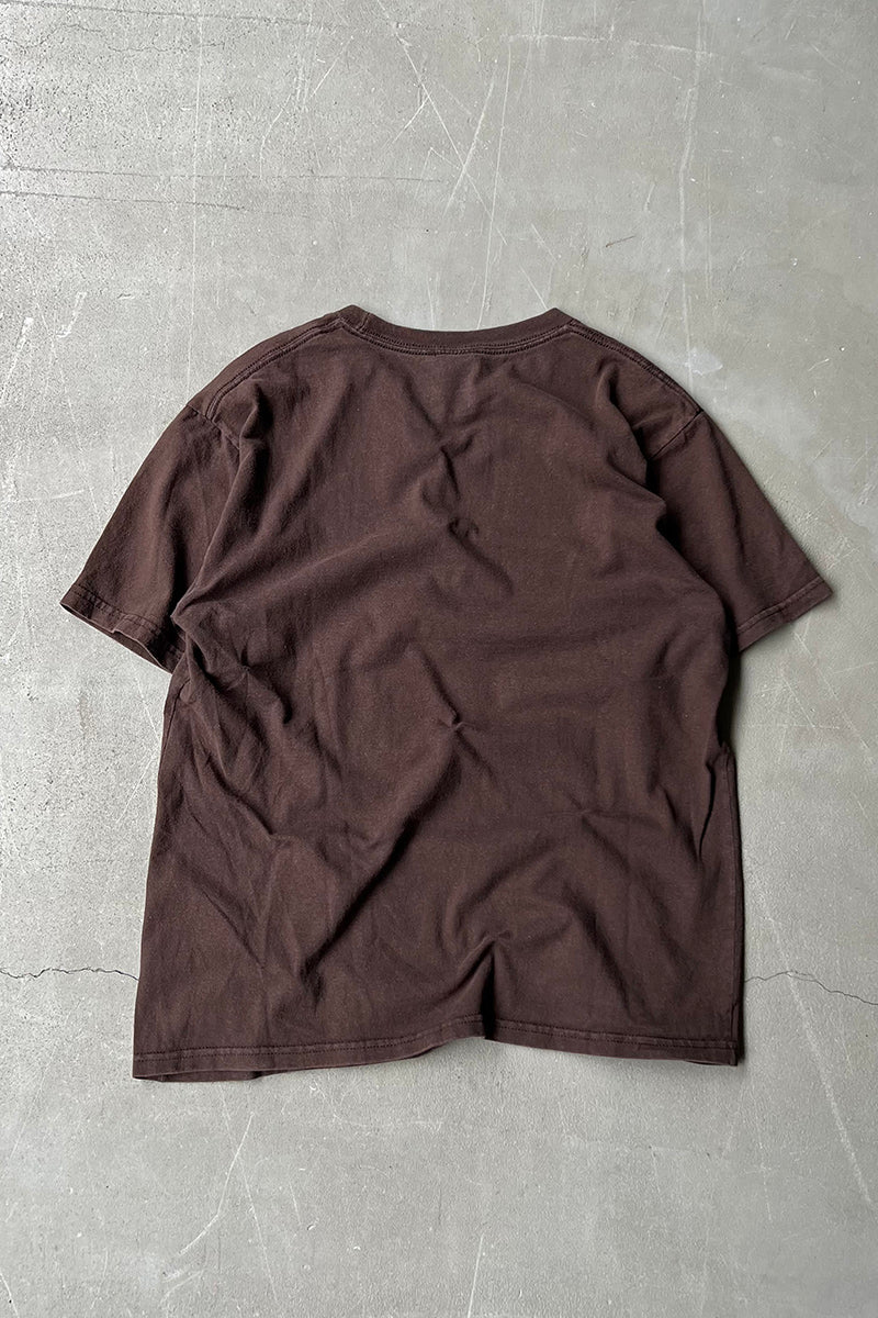 Y2K EARLY 00'S WOOKIE PRINT MOVIE T-SHIRT / BROWN [SIZE: L USED]