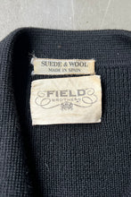 画像をギャラリービューアに読み込む, MADE IN SPAIN 70-80&#39;S KNIT &amp; SUEDE JACKET / BLACK [SIZE: M USED]
