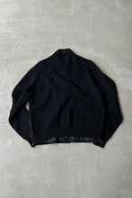 画像をギャラリービューアに読み込む, MADE IN SPAIN 70-80&#39;S KNIT &amp; SUEDE JACKET / BLACK [SIZE: M USED]
