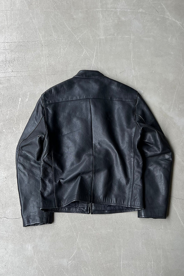 90'S-Y2K EARLY 00'S LEATHER JACKET / BLACK [SIZE: S USED]