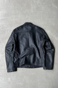 90'S-Y2K EARLY 00'S LEATHER JACKET / BLACK [SIZE: S USED]