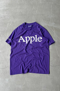 MADE IN USA 80'S APPLE ADVERTISING T-SHIRT / PURPLE [SIZE: M USED]