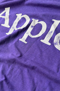 MADE IN USA 80'S APPLE ADVERTISING T-SHIRT / PURPLE [SIZE: M USED]