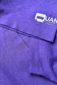 MADE IN USA 80'S APPLE ADVERTISING T-SHIRT / PURPLE [SIZE: M USED]