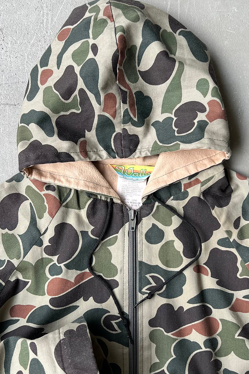 MADE IN USA 80'S ZIP HOODIE JACKET / CAMO [SIZE: M USED]