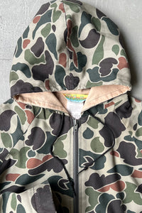 MADE IN USA 80'S ZIP HOODIE JACKET / CAMO [SIZE: M USED]