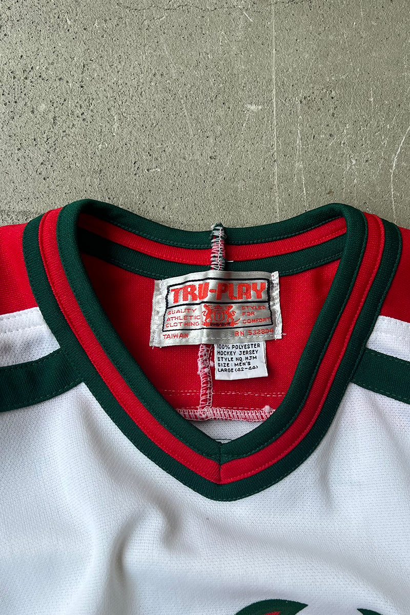90'S HOCKEY DEVILS GAME SHIRT / WHITE [SIZE: L USED]