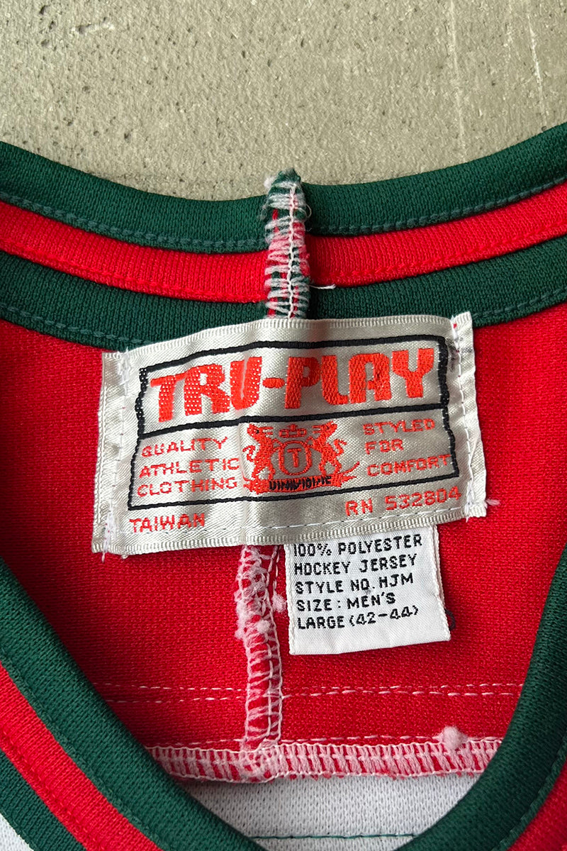 90'S HOCKEY DEVILS GAME SHIRT / WHITE [SIZE: L USED]