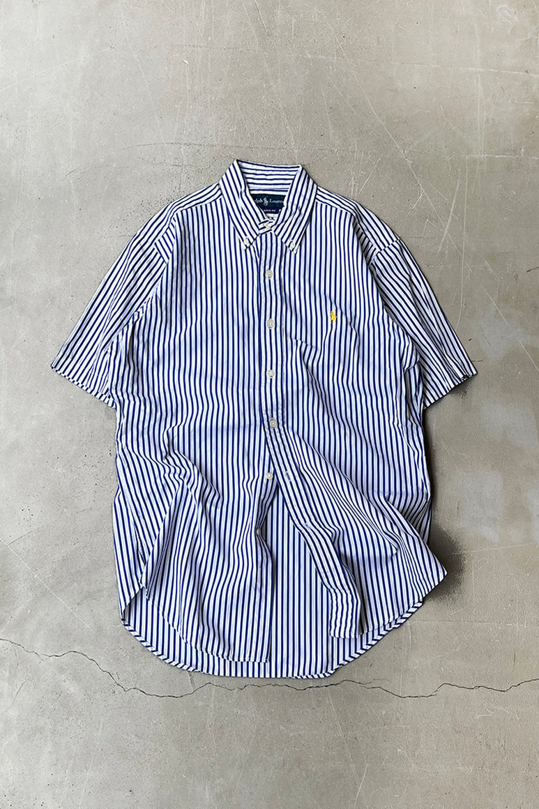 90'S CLASSIC FIT S/S SHIRT / STRIPE [SIZE: S USED]
