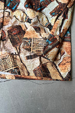 画像をギャラリービューアに読み込む, MADE IN CANADA 70&#39;S L/S PATTERN SHIRT / BROWN [SIZE: M USED]
