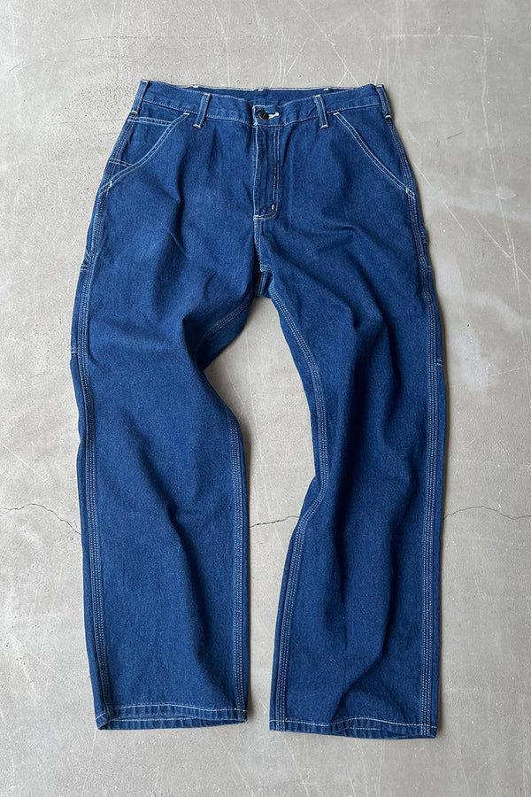 MADE IN MEXICO 21'S DENIM PAINTER PANTS / INDIGO USA Model [SIZE: 33 USED]