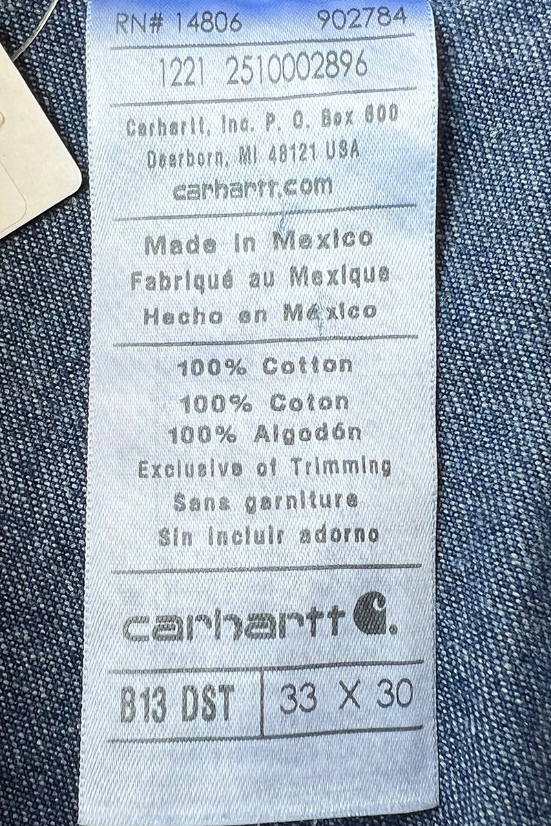 MADE IN MEXICO 21'S DENIM PAINTER PANTS / INDIGO USA Model [SIZE: 33 USED]
