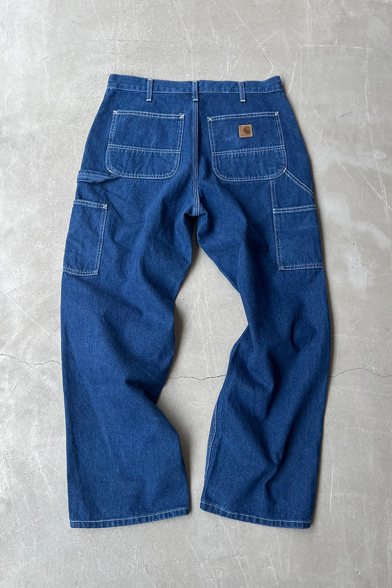 MADE IN MEXICO 21'S DENIM PAINTER PANTS / INDIGO USA Model [SIZE: 33 USED]