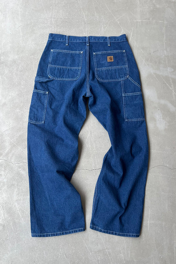 MADE IN MEXICO 21'S DENIM PAINTER PANTS / INDIGO USA Model [SIZE: 33 USED]