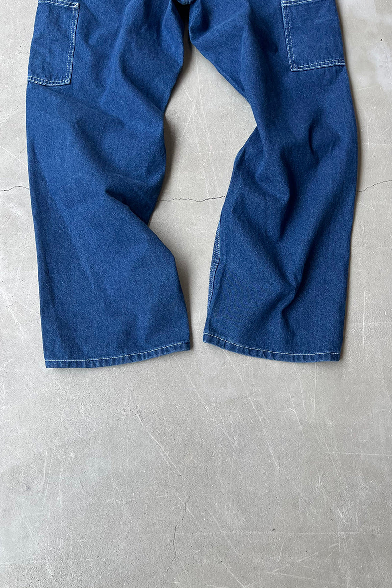 MADE IN MEXICO 21'S DENIM PAINTER PANTS / INDIGO USA Model [SIZE: 33 USED]