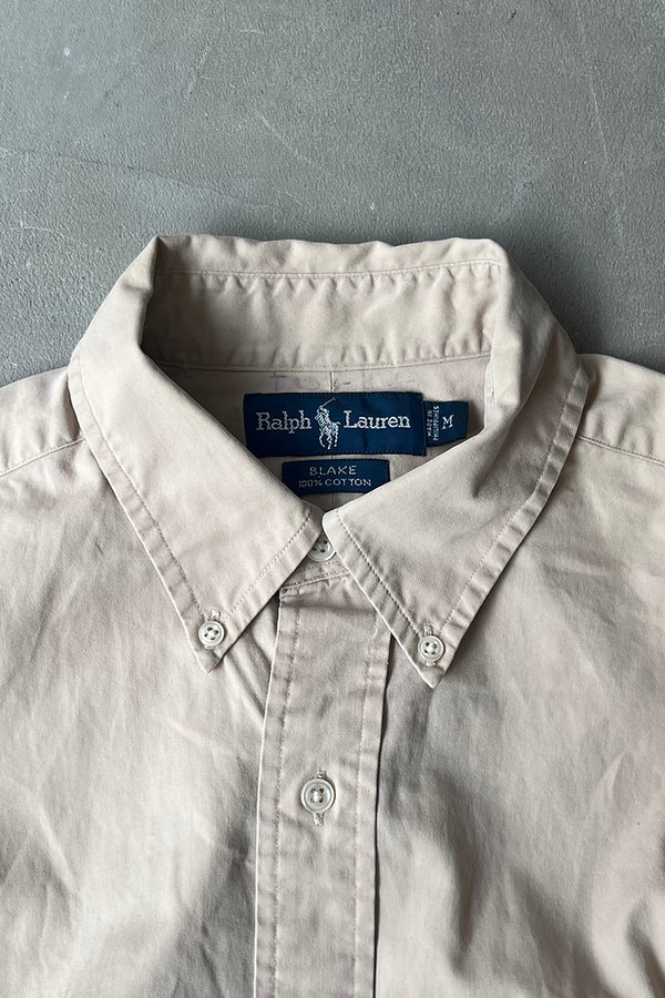 90'S BLAKE L/S SHIRT / BEIGE [SIZE: L USED]