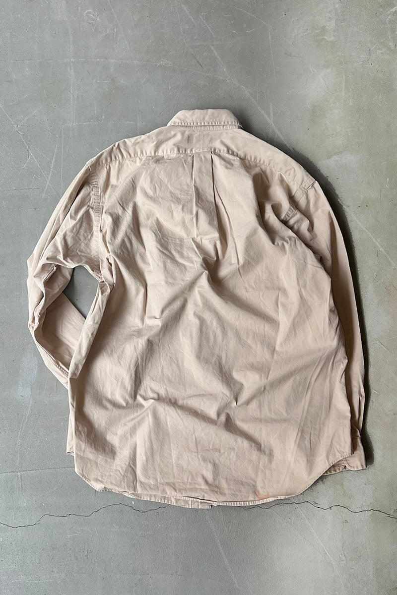 90'S BLAKE L/S SHIRT / BEIGE [SIZE: L USED]