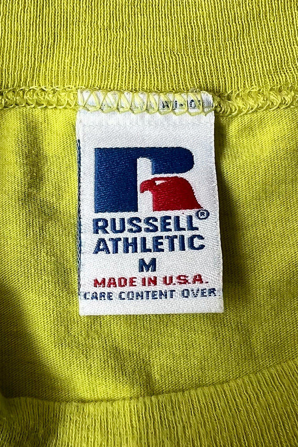 MADE IN USA 90'S HIGH COTTON POCKET T-SHIRT / GREEN [SIZE: M USED]
