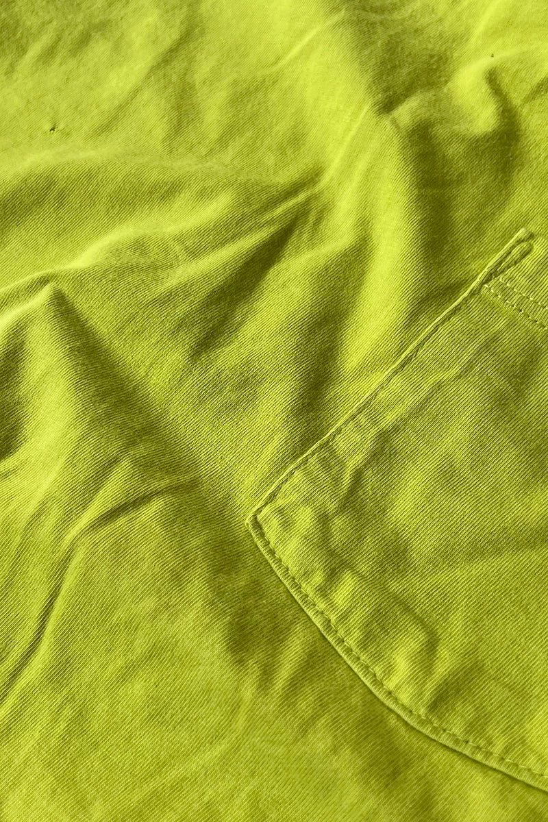MADE IN USA 90'S HIGH COTTON POCKET T-SHIRT / GREEN [SIZE: M USED]